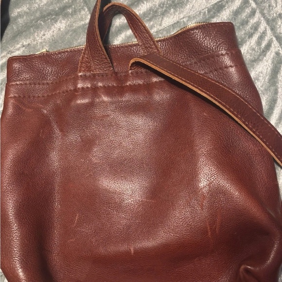 Portland Leather laptop backpack in color nutmeg - Picture 5 of 6